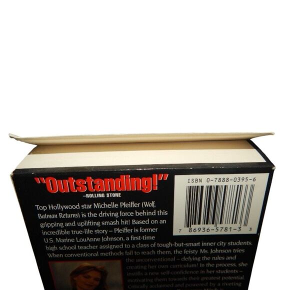 DANGEROUS MINDS Michelle Pfeiffer vintage VHS in original paper case - Picture 6 of 6